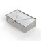 Anysizebasket Light Duty Basket: 10Lx6Wx3H, 304 SS, Hinged Lid with Thumb Clasp, No Handles, Mesh: 4 x .032 FLB-100060030-L04S - alternate 3
